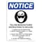 Signmission Safety Sign, OSHA Notice, 14" Height, Aluminum, Follow Manufacturer Sign With Symbol, Portrait OS-NS-A-1014-V-12809 - alternate 1